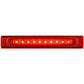 10 LED Conspicuity Reflector Plate Light - Red LED/Red Lens