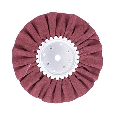 10" Red Treated Airway Buff - 5/8" & 1/2" Arbor
