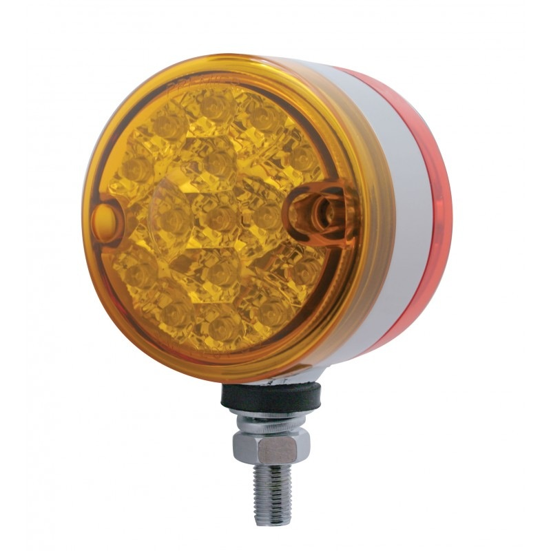 15 Led 3 Dual Function Reflector Double Face Light - Amber & Red Led/amber Lens Lighting Accessories