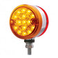 15 Amber/15 Red Led 3" Reflector Dual Function Double Face Light - Amber/Red Lens