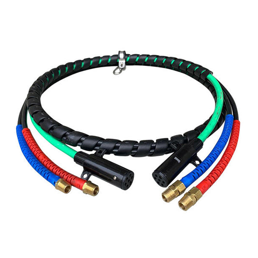3-n-1 Air Power Assembly, 15 Ft. ABS, Nylon Plugs, Red & Blue Grips