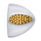 39 Amber Led "Teardrop" Auxiliary/Utility Turn Signal Light Cover Peterbilt - Chrome Lens