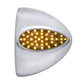 39 Led Teardrop Headlight Turn Signal Cover - Amber Led/chrome Lens - Lighting & Accessories