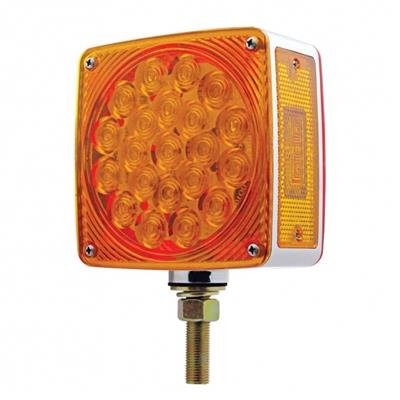 45 LED Double Face Turn Signal - Amber/Red Lens - Driver Side