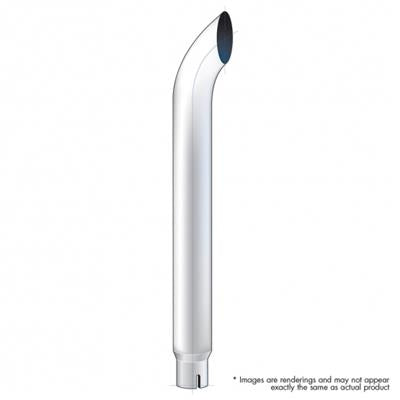 7'' Curved Reduce to 5'' I.D. Bottom Exhaust - 96'' L