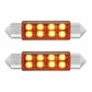 8-SMD High Power LED 211-2 Light Bulb - Amber (2 Pack)