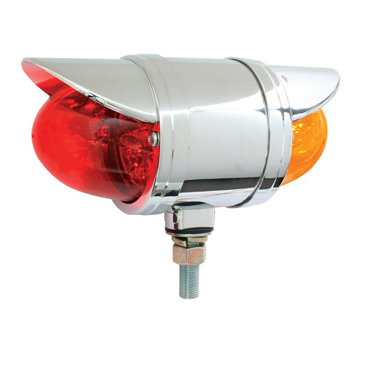 Double Face Spyder LED Pedestal Light With Visors Amber / Red