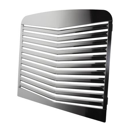 Grille Freightliner FLD120/Classic W/11 “V” Style Louvered Bars Stainless Steel
