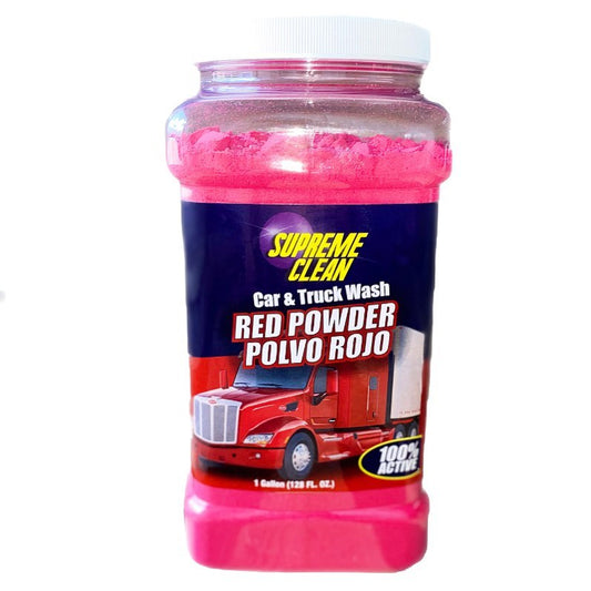 Red Powder Car and Truck Wash Soap