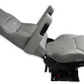 Seat Legacy Silver DuraLeather™ with under adjust Arms