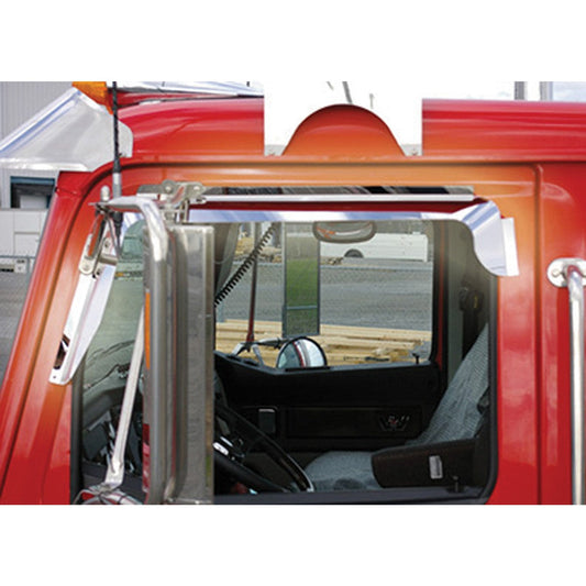 Western Star Window Deflector - Mirror on Door